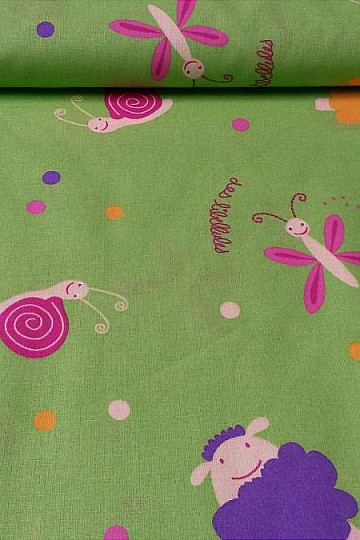 Tela decorativa infantil de algodón PAPILLONS