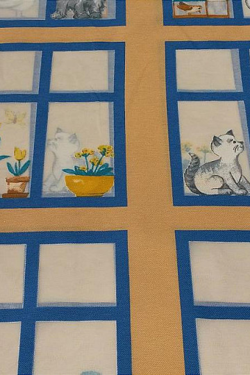 Tela decorativa infantil Animales en la ventana II