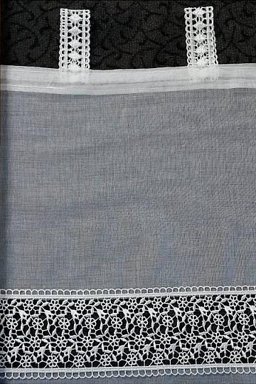 cortina de bucles blanca W20683