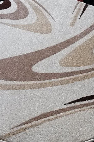 alfombra circular CAFÉ crema