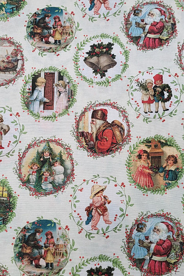 Tela decorativa navideña VICTORIAN CHRISTMAS