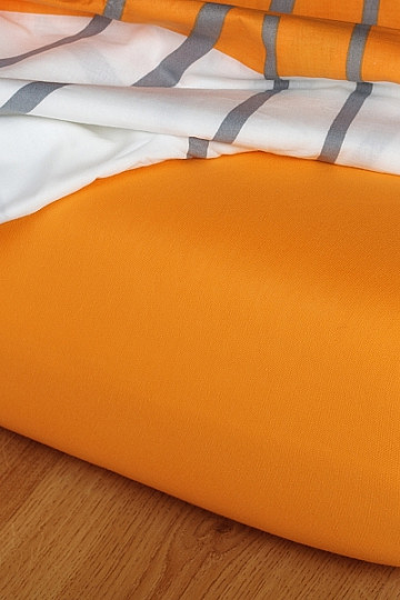 Sábana jersey color naranja