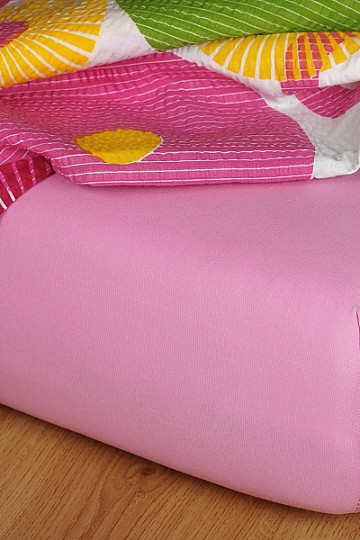 Sábana jersey color rosa viejo