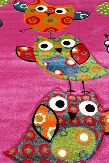 Alfombra infantil OWL y OWL rosa