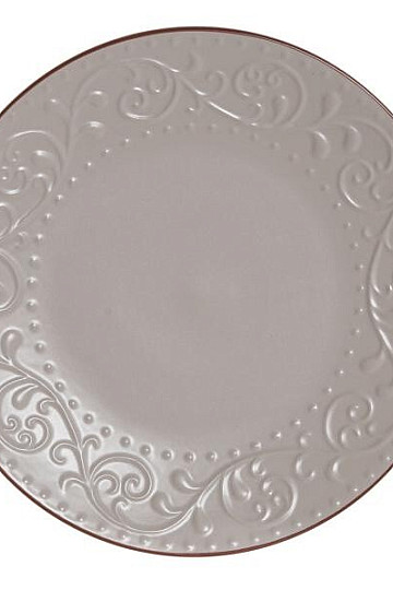 Plato llano RELIEVE BEIGE 27,5x2cm beige