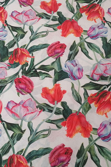 Tela decorativa Tulipanes peludos