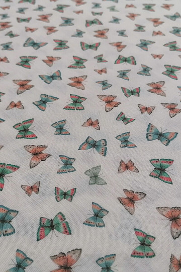 Tela de algodón Mini pajaritas