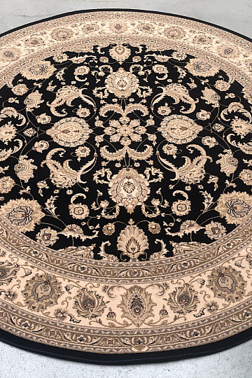 Alfombra clásica redonda de lana DIAMOND 7253/500