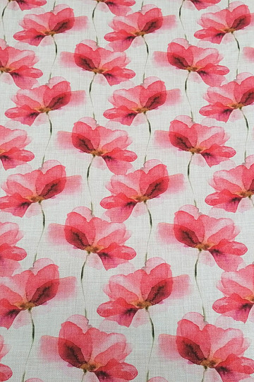 Tela decorativa Flores rojas