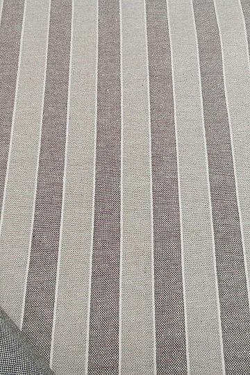 Tela decorativa Trebol rayas - marrón 2 cm 55