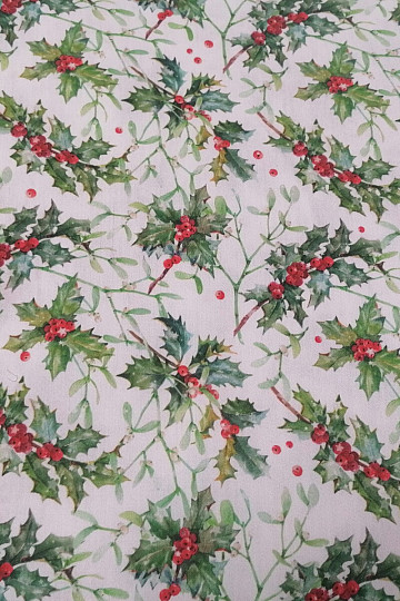 Navidad raso de algodón Cesmín