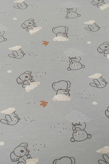 Koala de punto de algodón sobre una nube