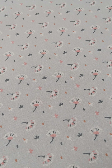 Tela de algodón Trenza gris