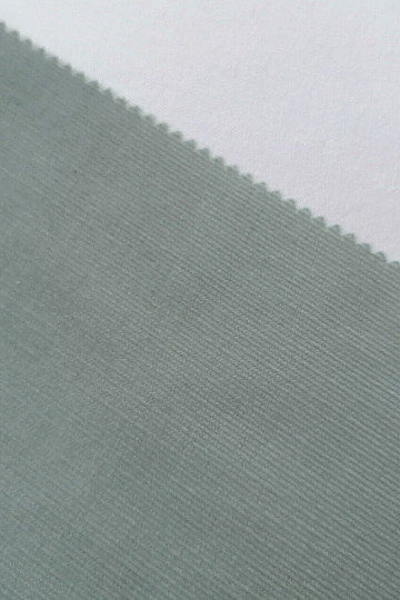 Tela de algodón Pana fina - verde/gris