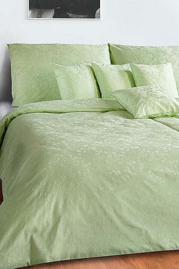Ropa de cama de damasco BOHEMA SVLAČEC verde