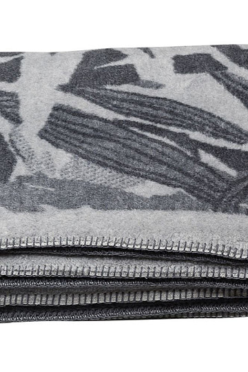 Manta algodon BAMBOO hojas gris 2218/90
