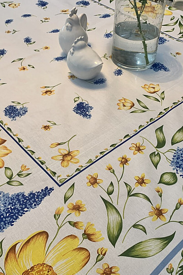 Mantel y círculo FLORES DE PRIMAVERA