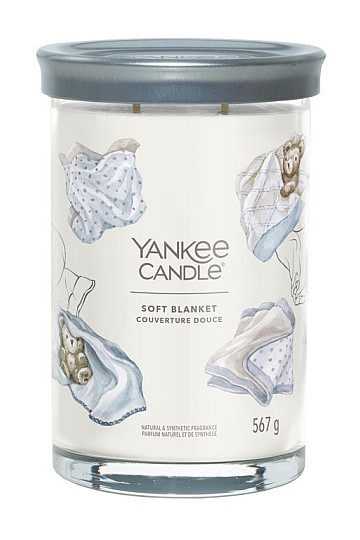 vela YANKEE CANDLE fragancia MANTA SUAVE TUMBER GRANDE 2 MECHAS