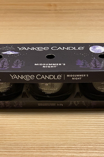 vela YANKEE CANDLE fragancia NOCHE DE VERANO SET 3 piezas