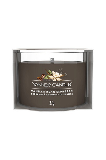 vela YANKEE CANDLE aroma VANILLA BEAN ESPRESSO EN VIDRIO 37 g