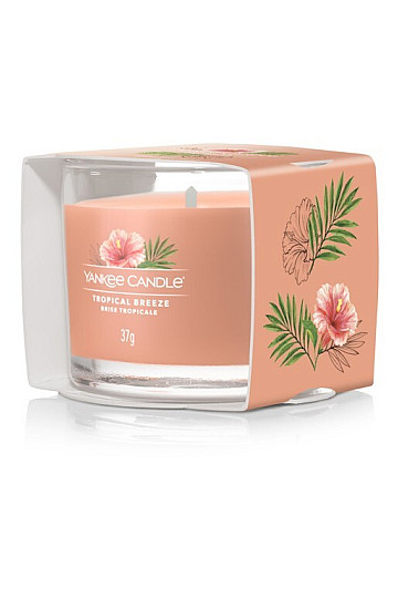vela YANKEE CANDLE fragancia TROPICAL REEZE EN VIDRIO 37 g