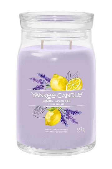 VELA YANKEE - LIMÓN LAVANDA CRISTAL GRANDE 2 mechas