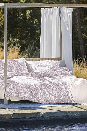 IRISETTE ropa de cama de satén de lujo FLORENZ 8447-60 ROSA