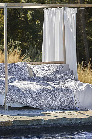 IRISETTE ropa de cama de satén de lujo FLORENZ 8447-20 BLAU
