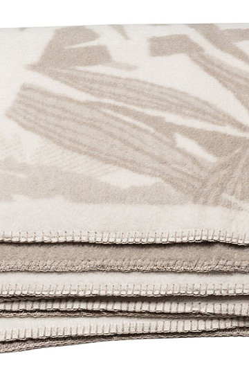 Manta de algodón BAMBOO hojas beige 2218/80