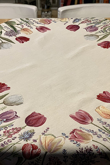 Mantel tapiz y pañuelo TULIP BORDURA