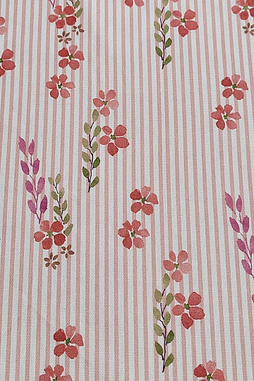Tela decorativa AVIÑÓN RAYA ROSA