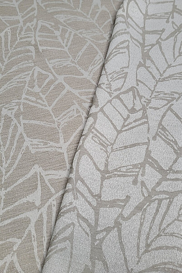 Tela decorativa MALVIA hojas beige