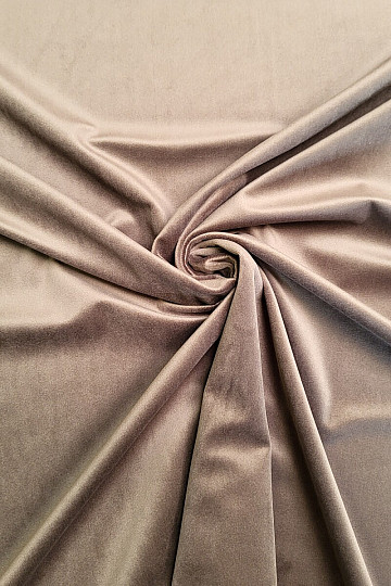 Tela decorativa de terciopelo RIVIERA TAUPE