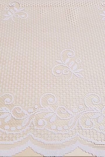 Cortina jacquard V 215 blanco