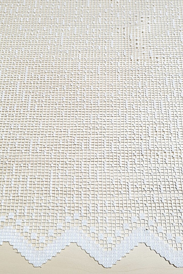 Cortina jacquard V 893 blanco