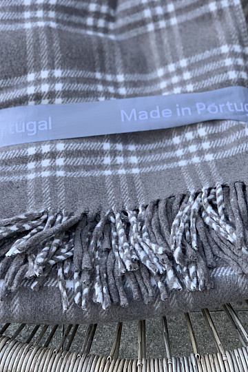 Manta KÁRO GRIS BEIGE
