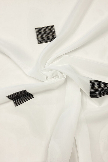 Cortina de gasa GERSTER BLACK CUADRADO