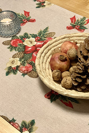 Mantel navideño FOLK CHRISTMAS