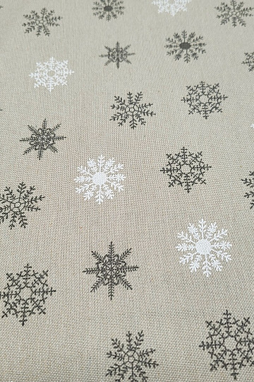 Tela decorativa FLAKES GRIS BLANCO