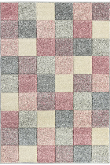 Alfombra pieza PORTLAND cubos de colores
