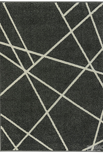 Alfombra pieza PORTLAND blanco y negro