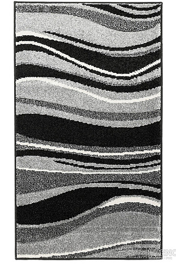 Alfombra pieza PORTLAND negro-gris