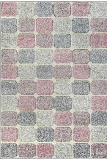 Alfombra pieza PORTLAND cubos de colores