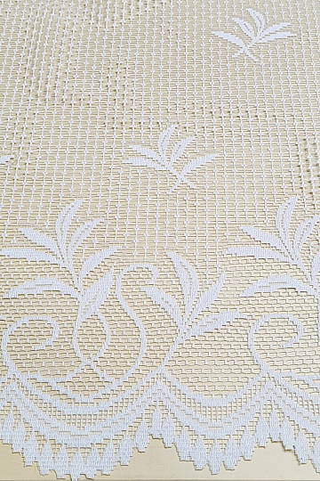 Cortina jacquard V 127 blanco