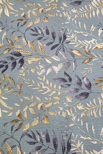 Tela decorativa MARACAIBO hojas turquesa
