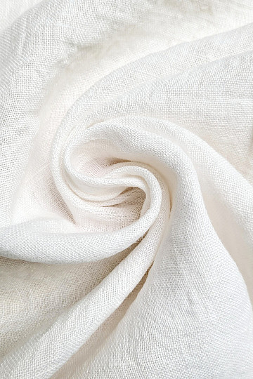 Tejido de lino TEINTURE BLANCO