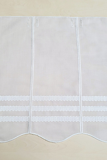 Cortina de vidrieras GERSTER 11611/0010 blanco