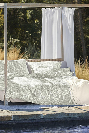 IRISETTE ropa de cama de satén de lujo FLORENZ 8447-30 VERDE