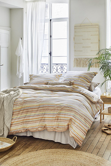 IRISETTE crepe suave de lujo EASY 8513-50 rayas naranjas