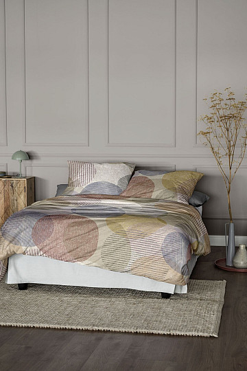 Ropa de cama de franela de lujo IRISETTE ZOBEL 8553-50 RUEDAS DE COLOR